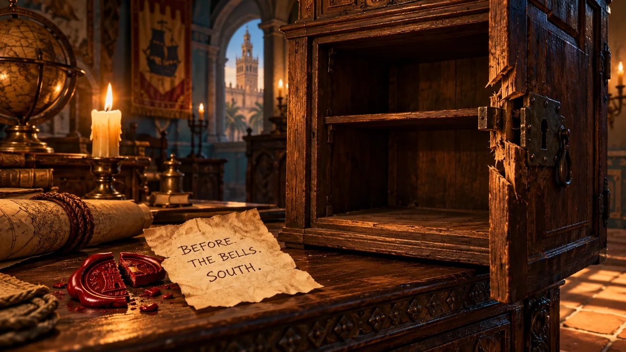 Investigate the missing map and the evidence left behind.