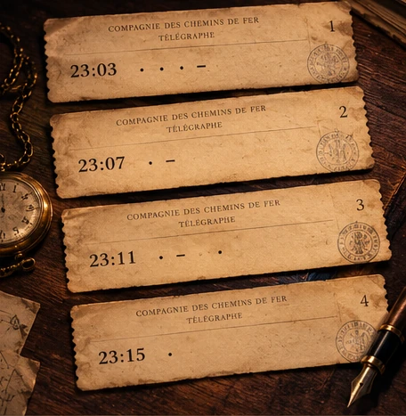 Decode telegrams and follow the paper trail.